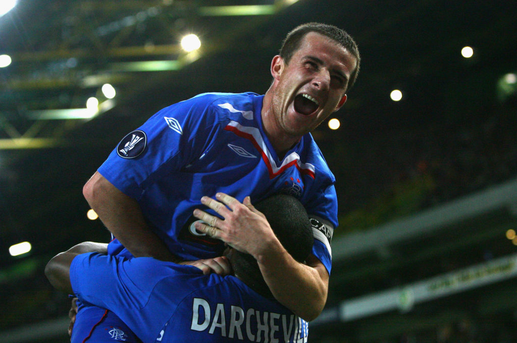 Barry Ferguson during Sporting Lisbon v Rangers - UEFA Cup Quarter Final