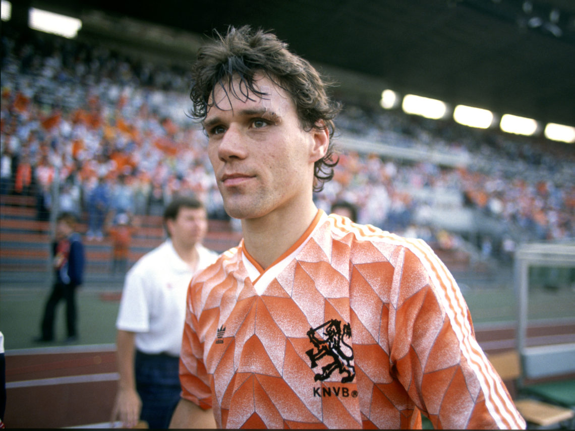 25 June 1988 Munich - UEFA European Football Championship Final - Netherlands v USSR - Marco van Basten of Netherlands after the match (photo by Ma...