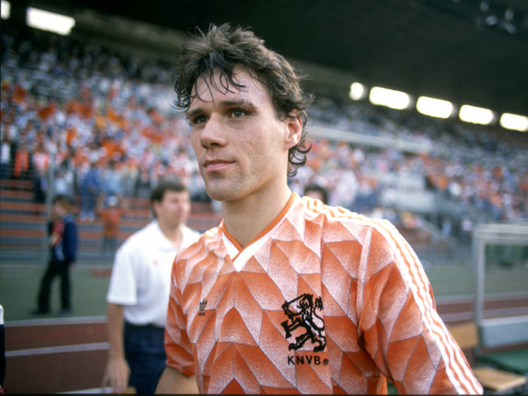 25 June 1988 Munich - UEFA European Football Championship Final - Netherlands v USSR - Marco van Basten of Netherlands after the match (photo by Ma...