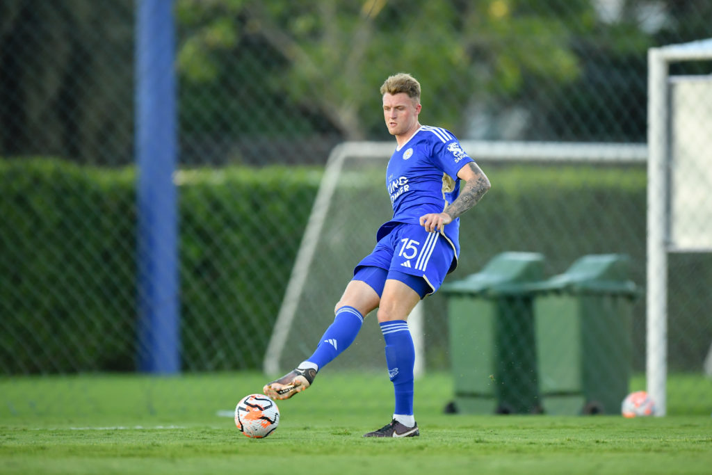 Harry Souttar of Leicester City seen in action during the...