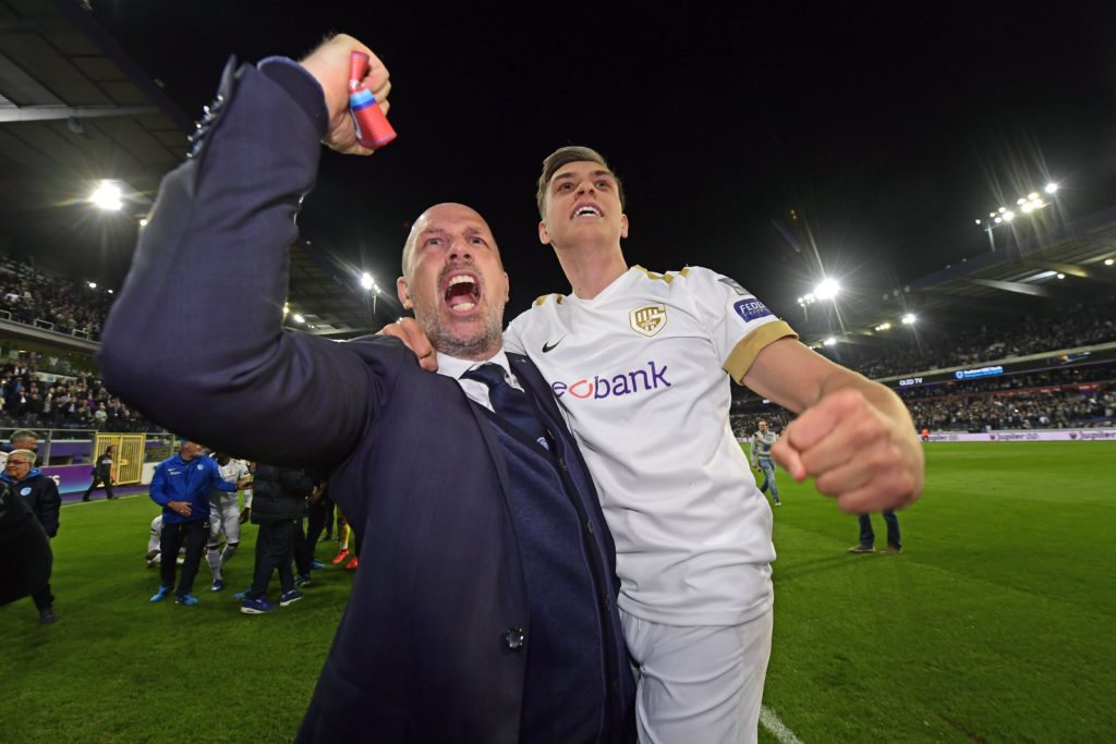 KRC Genk winning the Jupiler Pro League