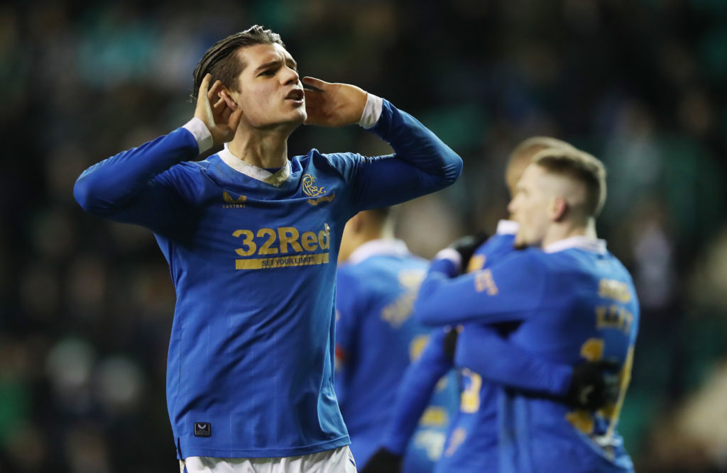 Ianis Hagi during Hibernian FC v Rangers FC - Cinch Scottish Premiership