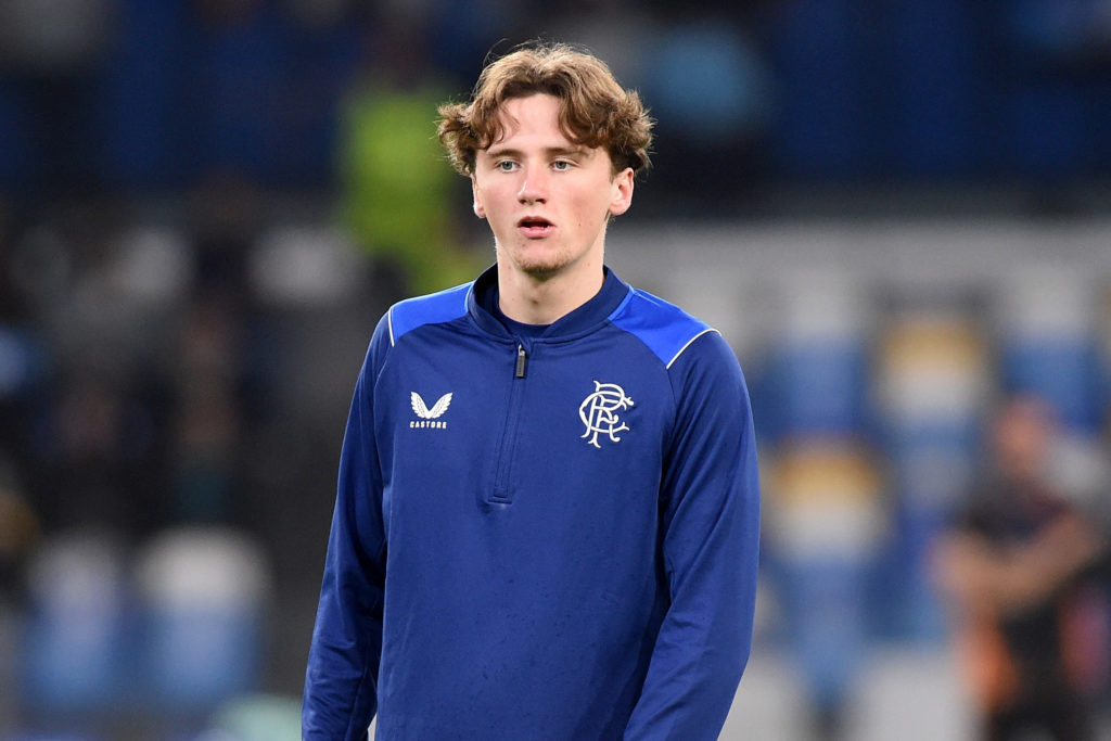 Alex Lowry during SSC Napoli v Rangers FC: Group A - UEFA Champions League - UEFA Champions League