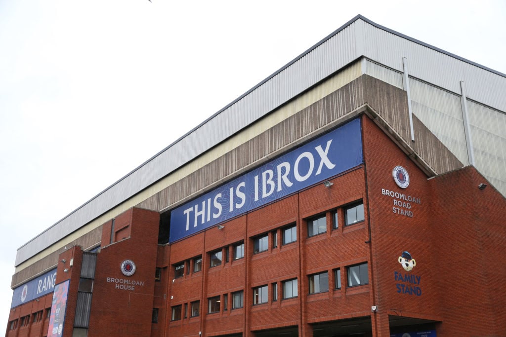 Ibrox before Rangers FC v Real Betis: Group C - UEFA Europa League 2023/24