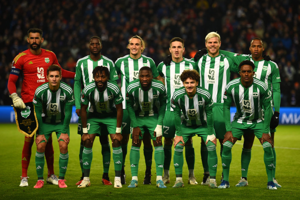 Rangers vs Aris Limassol team photo