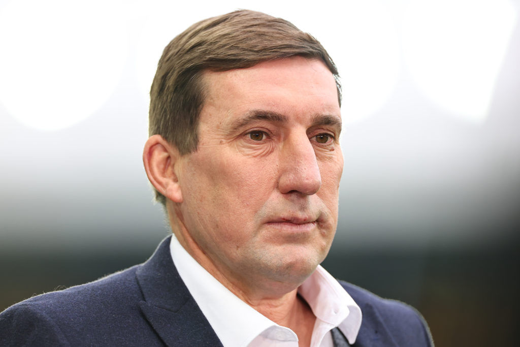 Alan Stubbs looks on.
