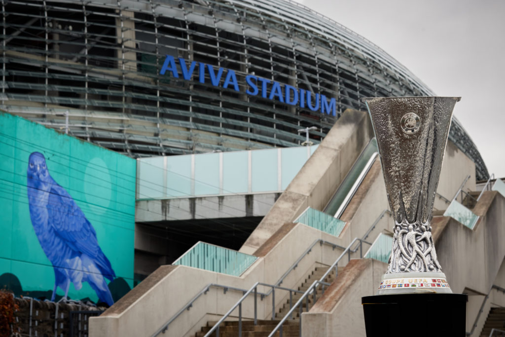 UEFA Europa League Final 2023/24 Host City Trophy Shoot