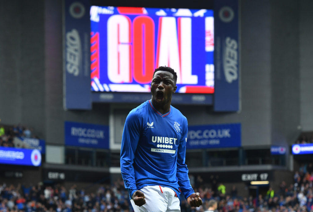 Fashion Sakala at Ibrox.