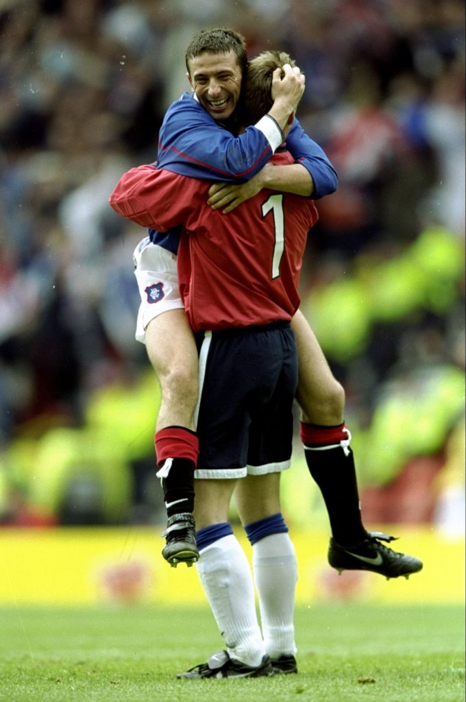 Stefan Klos and Derek McInnes