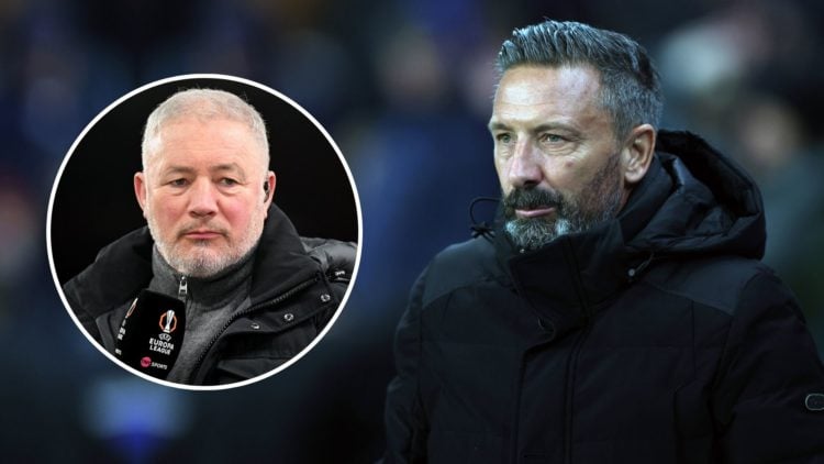 Kilmarnock manager Derek McInnes looks on during the William Hill Premiership match between Rangers FC and Kilmarnock FC at Ibrox Stadium. Inset, T...