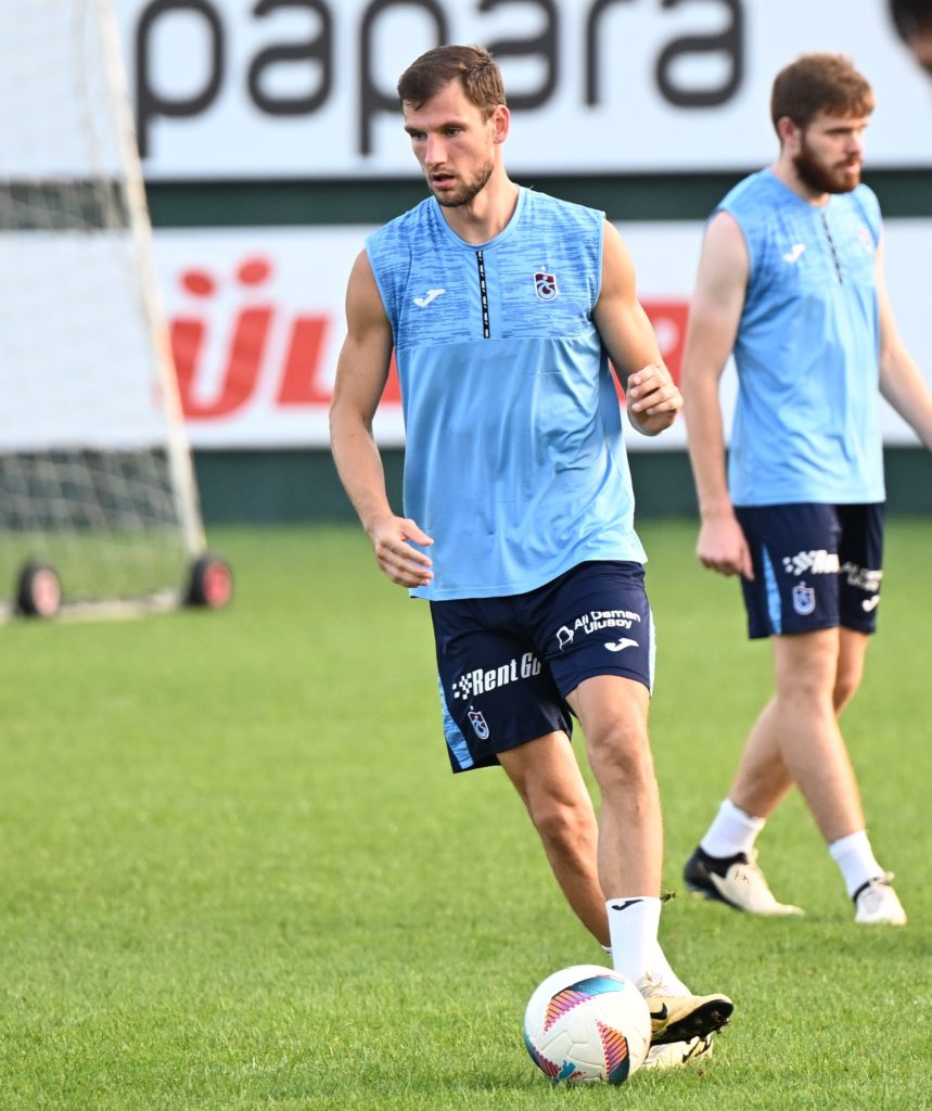 Trabzonspor's training session ahead of Turkish Super Lig match against Besiktas