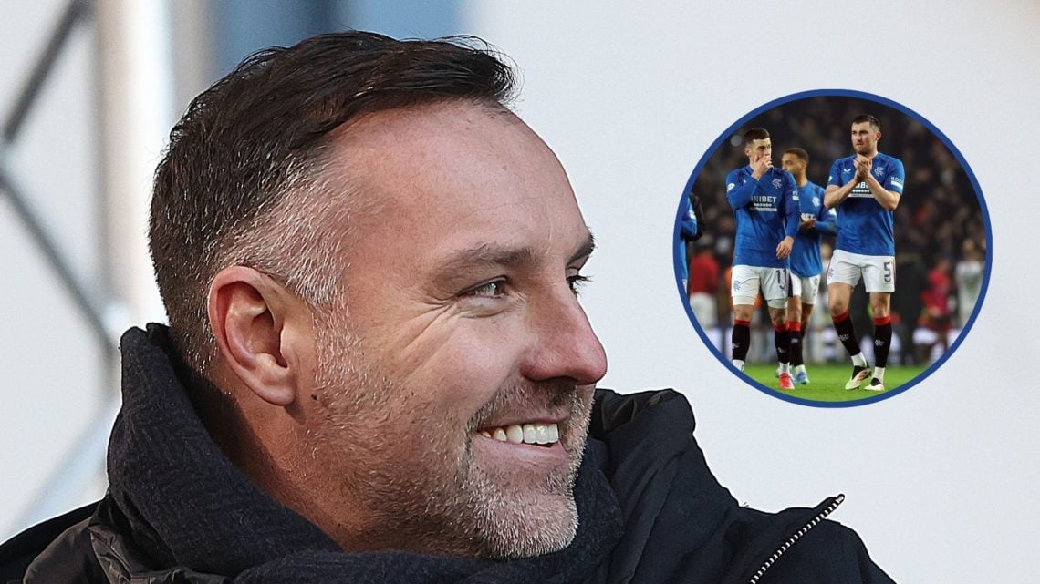 Main image, Ex Rangers player Kris Boyd is seen during the Ladbrokes Scottish Premiership match between Rangers and Celtic at Ibrox Stadium on Janu...