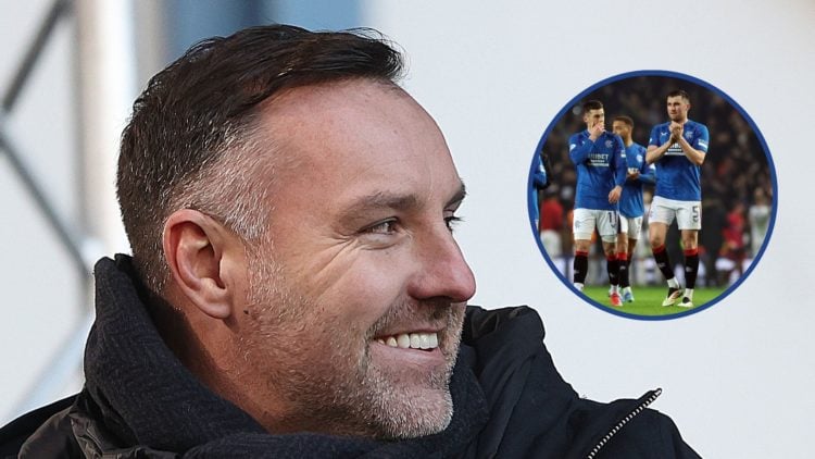 Main image, Ex Rangers player Kris Boyd is seen during the Ladbrokes Scottish Premiership match between Rangers and Celtic at Ibrox Stadium on Janu...