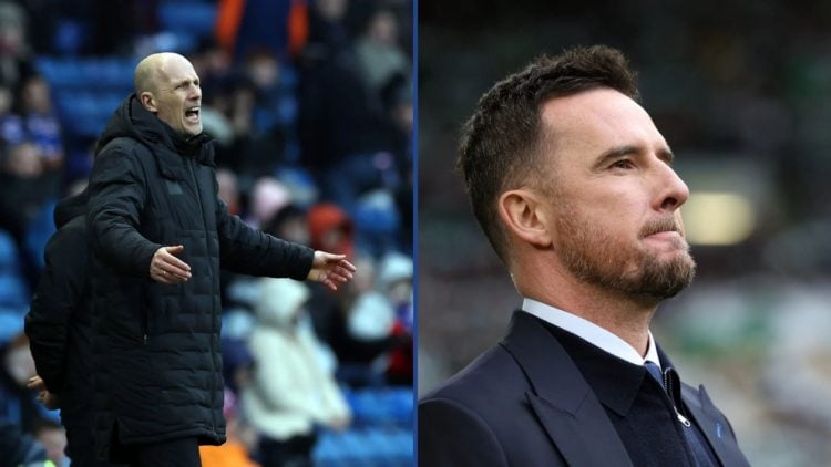 Split image of Barry Ferguson and Philippe Clement.
