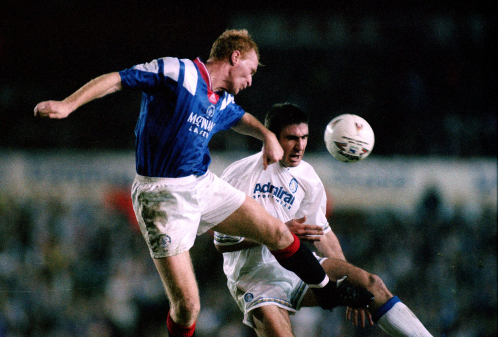 John Brown in action for Rangers.