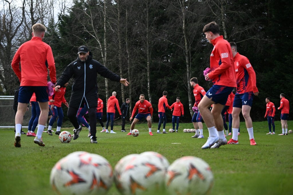 Training session of Rangers ahead of UEFA Europa League match against Fenerbahce