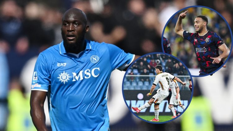 Main image, Romelu Lukaku of Napoli gestures during the Serie A match between Venezia and Napoli at Stadio Pier Luigi Penzo on March 16, 2025 in Ve...