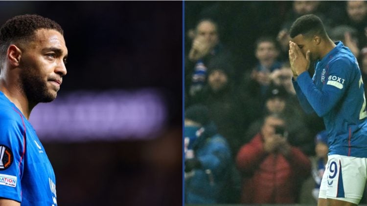 Cyriel Dessers (L) and Hamza Igmane (R) in a split image.