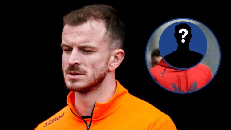 Image of Andy Halliday with obscured inset of Jack Butland.