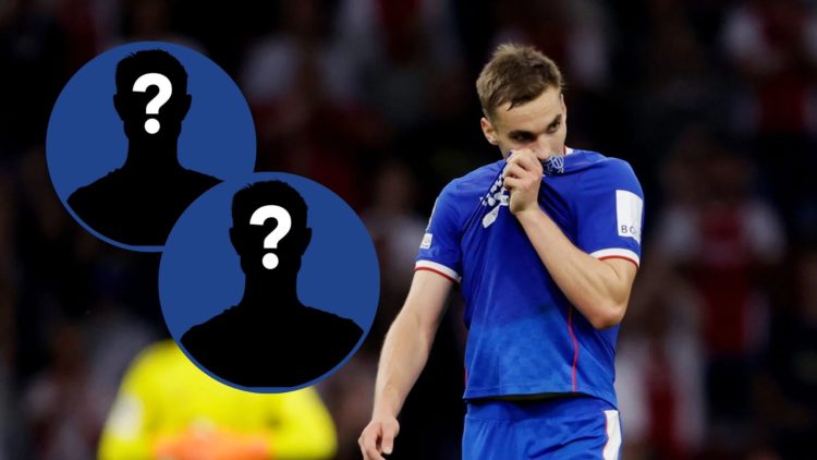 Image of James Sands with insets of two mystery players.