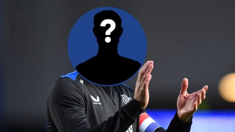 Rangers coach with question mark covering his head