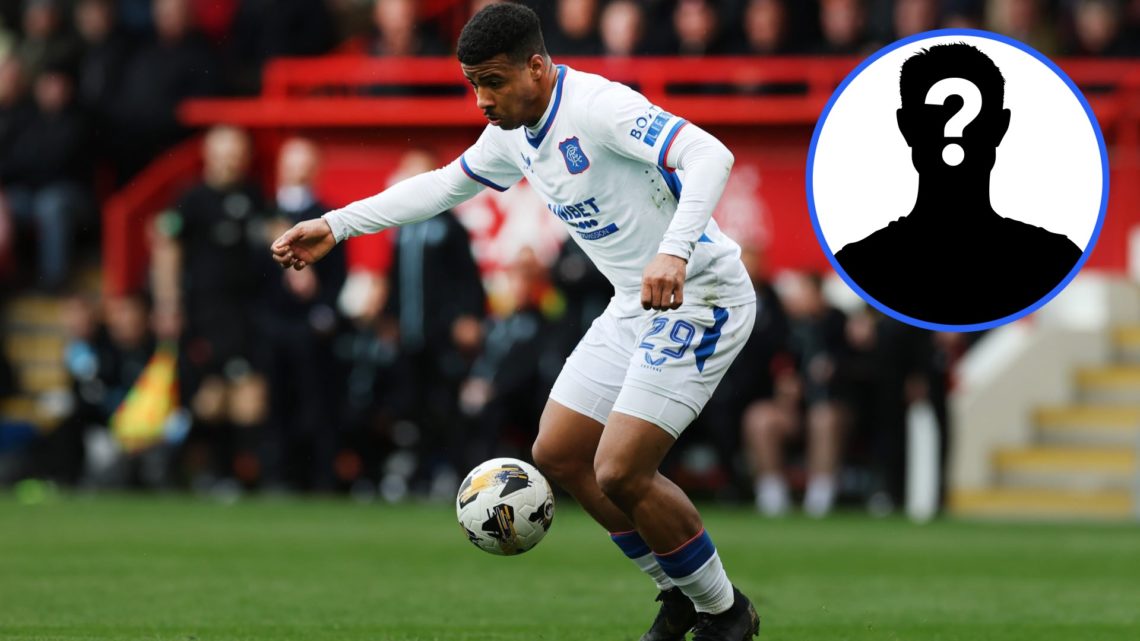 Image of Hamza Igamane controlling the ball alongside a mystery player inset.