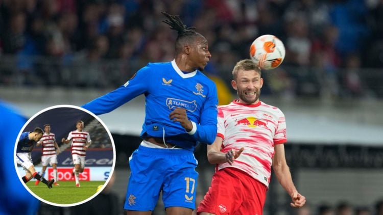 Image of Joe Aribo with inset (L) of Brandon Barker