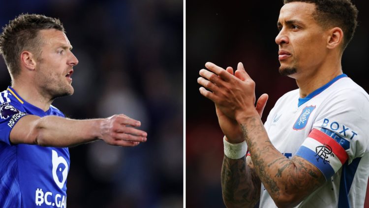 Split image of James Tavernier (L) and Jamie Vardy (R)