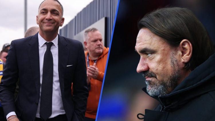 Split image of Leeds United chairman Paraag Marathe (left) and manager Daniel Farke (right)