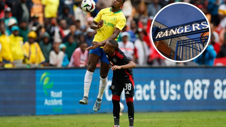 Image of Relebohile Mofokeng with inset of Ibrox