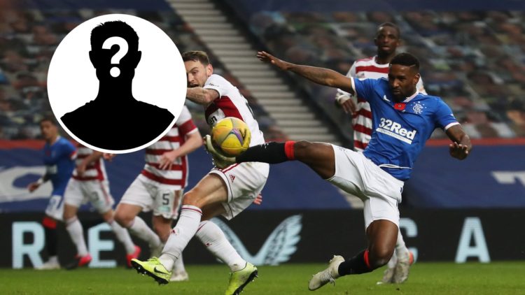 Image of Jermain Defoe with inset of a mystery player.