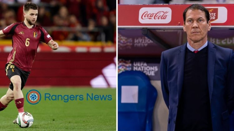 Split image of Nicolas Raskin (L) and Rudi Garcia (R).