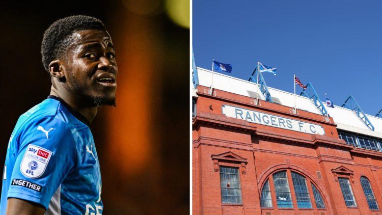 Split image of Kwame Poku (L) and Ibrox (R).