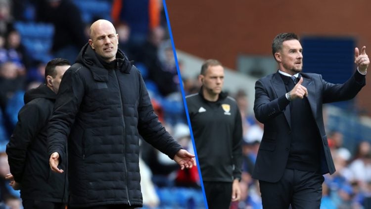 Split image of Philippe Clement (left) and Barry Ferguson (right).