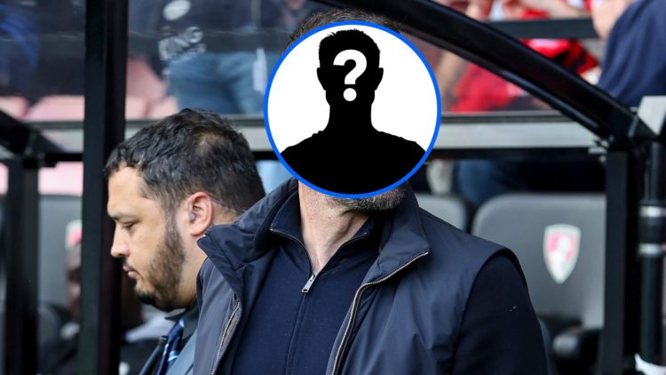 Obscured image of Ruud van Nistelrooy as Leicester City manager.
