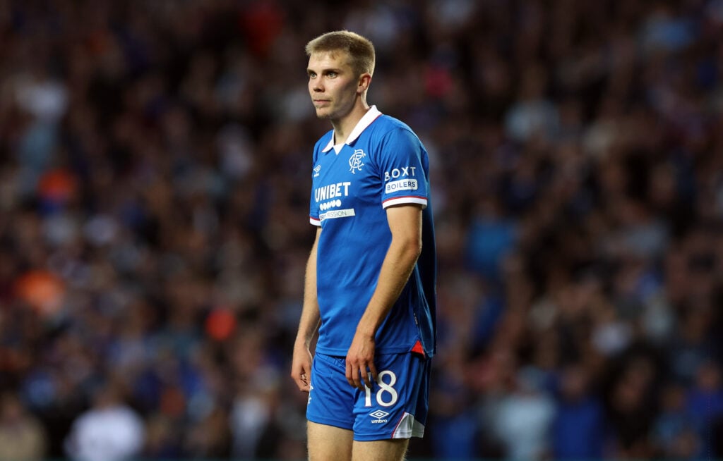 Oliver Antman stands in a game.
