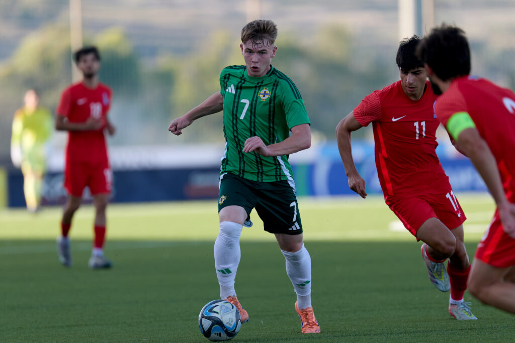 Northern Ireland v Azerbaijan; 2025/26 UEFA European Under-19 Championship qualifying round group phase;
