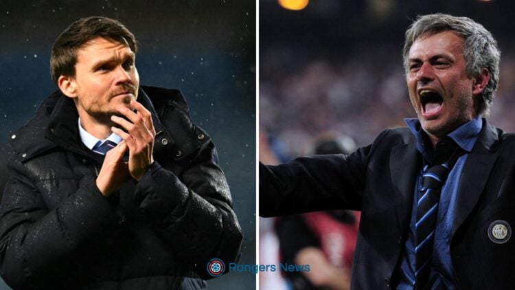 Jose Mourinho and Danny Rohl seen celebrating