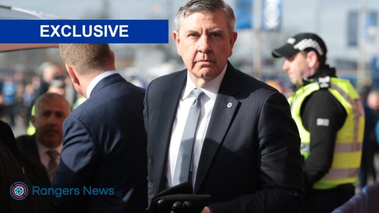 Andrew Cavenagh outside Ibrox.