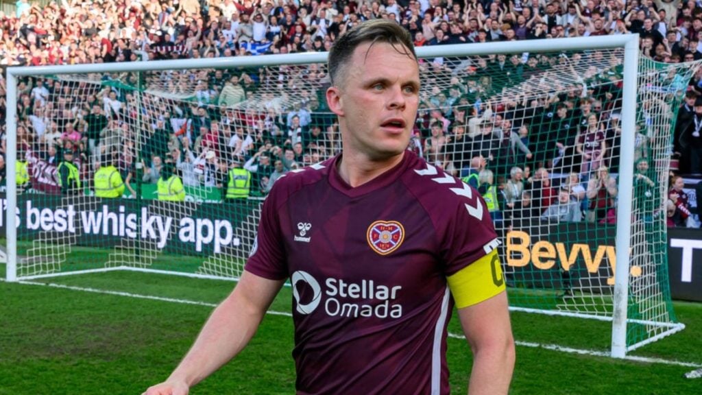 Hearts captain Lawrence Shankland
