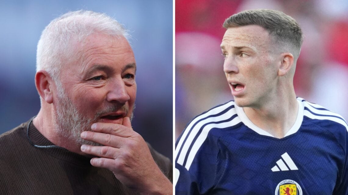 Ally McCoist and Lewis Ferguson side by side.