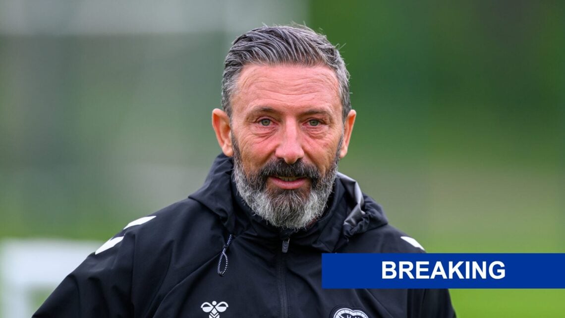 Derek McInnes in training