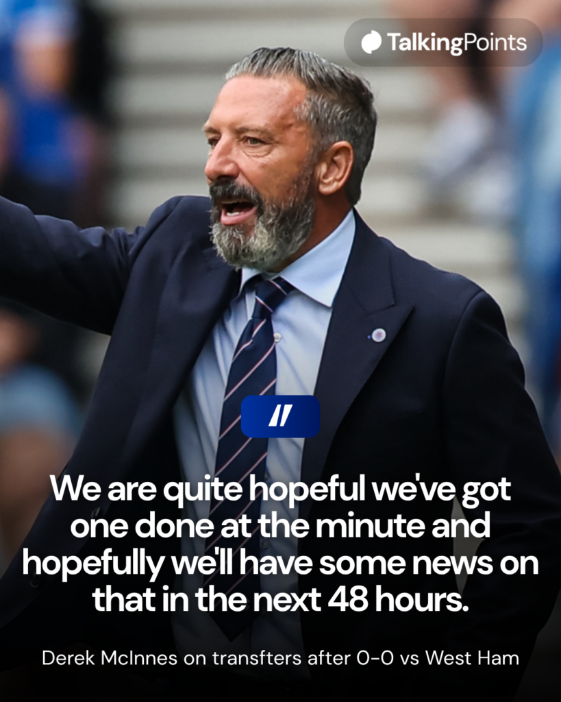 Rangers v West Ham United - Pre-Season Friendly